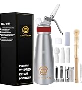 Professional Whipped Cream Dispenser-500ml Whipped Cream Maker With Silicone Grip-Heavy Duty Home...