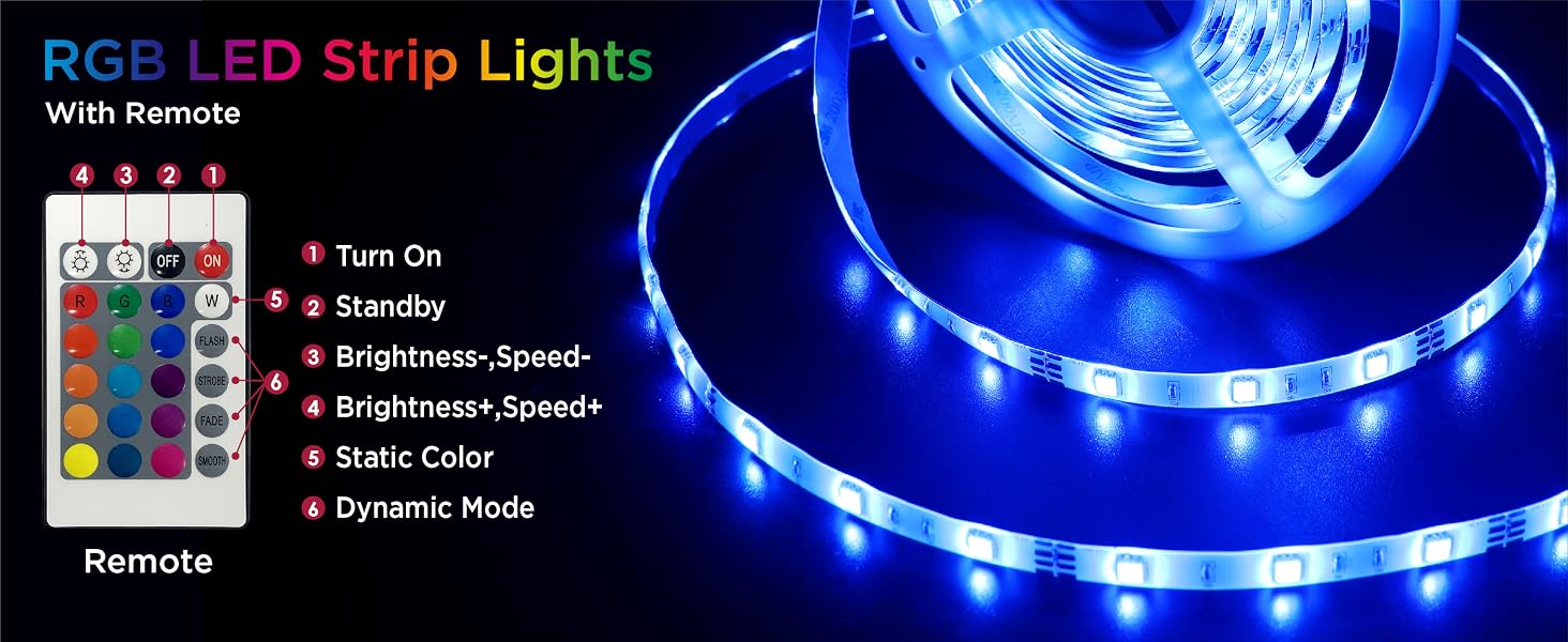 16ft LED strip lights
