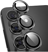YWXTW Camera Lens Protector for Samsung Galaxy S24 Plus Accessories, 9H Tempered Glass Metal Indi...