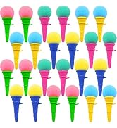 24 Pcs Ice Cream Shooters,4 Inch Ice Cream Foam Ball Launcher,Mini Ice Cream Cone Shooter Toys fo...