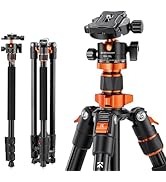 K&F CONCEPT 78 inch Camera Tripod for DSLR Compact Aluminum Tripod with 360 Degree Ball Head and ...