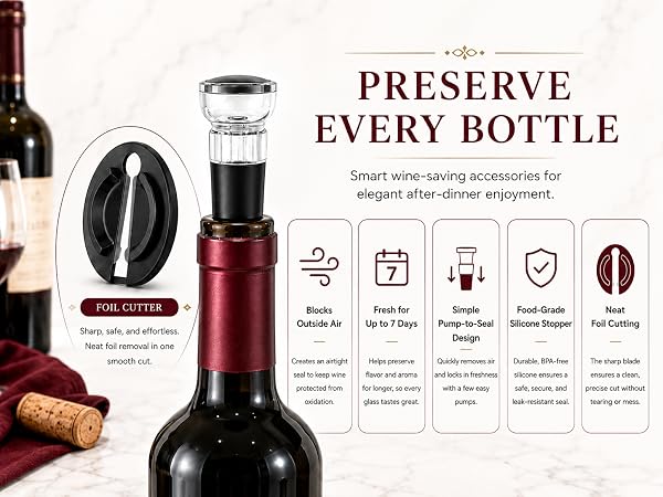 Wine Stopper & Foil Cutter