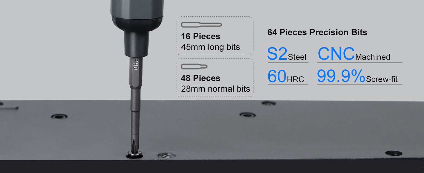 electronic screwdriver set light