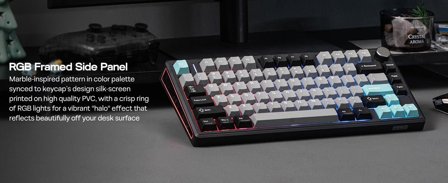 EPOMAKER TH80 V2 Tri-Mode Wireless Mechanical Gaming Keyboard