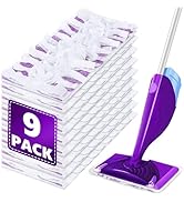 EHADOO Mop Pads Refill for Swiffer WetJet: 9 PCS Disposable Pad for Hardwood Muilt-Surface Floor ...