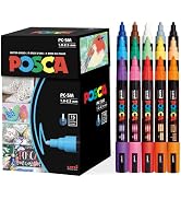 Posca Paint Art Markers, Set of 15 5M Medium Acrylic Markers with Reversible Tips, Artist Recomme...