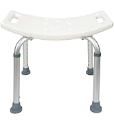 BodyMed Aluminum Shower Chair, Shower Seat, Disability Aid for Independence and Dignity, Anti-Sli...