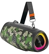 TAZATA Portable Bluetooth Speaker 60W RMS,90W Peak Loud Subwoofer Wireless Stereo with HD Sound,8...