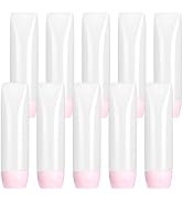 WXOIEOD 10 Pack 1 oz Travel Bottles, Tsa Approved Empty Toothpaste Tubes Refillable Plastic Mini ...