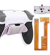 eXtremeRate Silver Real Metal Buttons (RMB) Ver RISE4 Remap Kit for PS5 Controller BDM-030 040 wi...