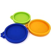 COMTIM 3 Pack Cat Food Can Lids, Silicone Small Pet Food Can Lids Covers for 3 oz Cat Food Cans