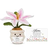 OASSIE Gifts for Mom - Emotional Support Crochet Lily Flower - Proud of You Motivational Positive...