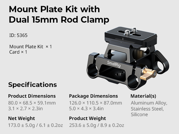 mount plate kit 5365
