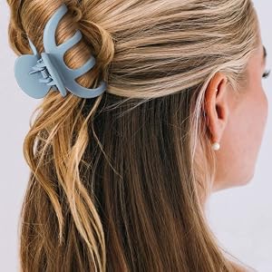 SMKSL 3.5 Inch Medium Hair Claw Clips for Girls