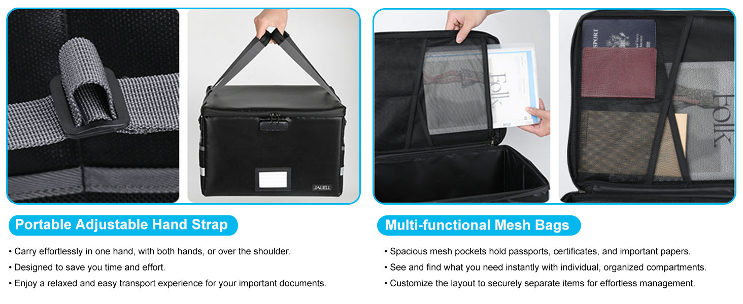 nokbox next of kin box organizer with labels