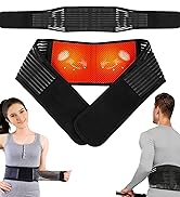 KkaFFe Back Support with Magnet, Tourmaline Magnetic Back Braces for Lower Back Pain Relief, Self...