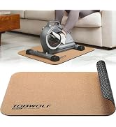 TOBWOLF Upgraded Double-Sided Non-Slip Workout Mat for Under Desk Elliptical, Exercise Mat for El...