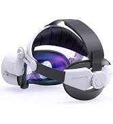 YOGES Head Strap Compatible with Oculus Quest 2, Comfortable Skin-Friendly PU Surface, Adjustable...