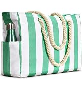 Beach Bags for Women, Pool Bag Waterproof Sandproof Beach Bag Large Capacity Beach Swim Bag with ...