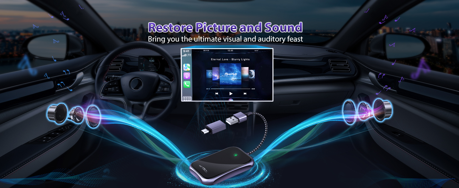 mini wireless apple carplay adapter