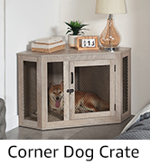 corner dog crate