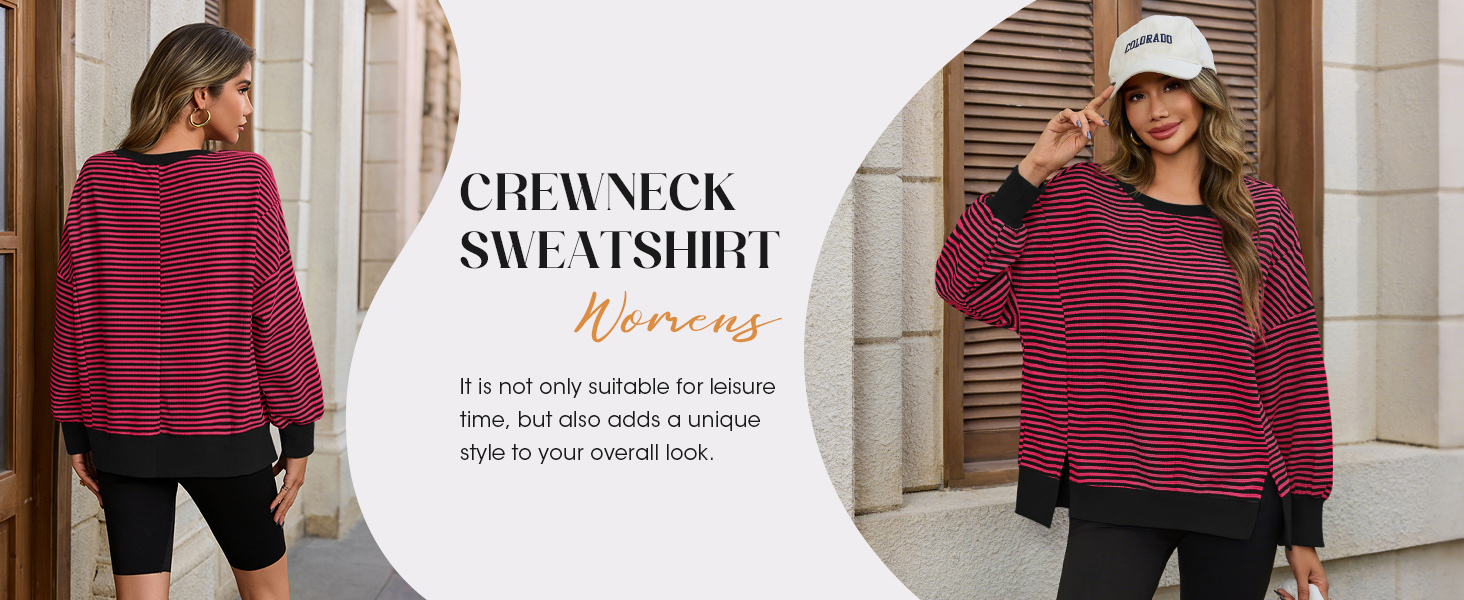 Fisoew Women's Fall Oversized Sweatshirt