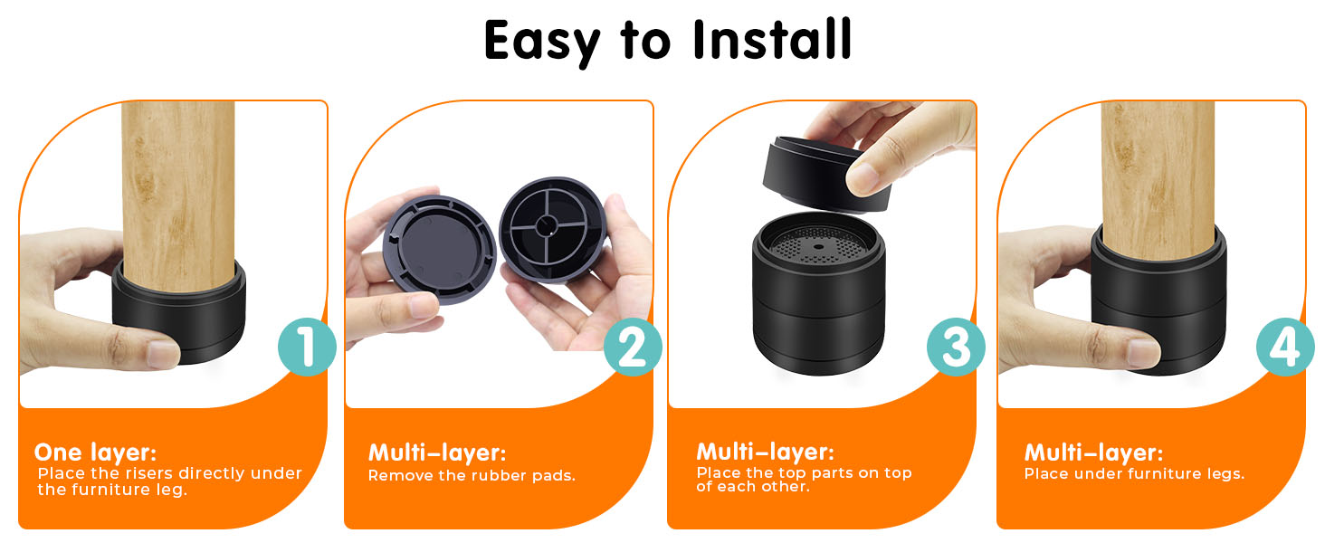 how to use risers