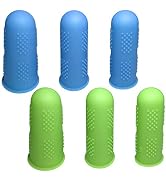 BEADNOVA Finger Protector Silicon Finger Gloves Finger Cot for Electronic Repair Painting Jewelry...