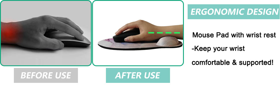 Mouse Pad with Wrist Support