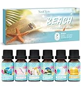 Soulorigin Beach Fragrance Oils Set, Essential Oil Gift Set for Diffuser, Summer Scent Diffuser O...