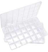 Eppingwin 28 Grids Bead Organizer, Craft Organizers and Storage, Acrylic Organizers, plastic Bead...