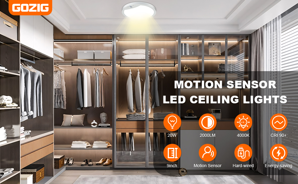 motion sensor ceiling lights