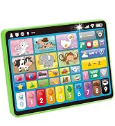 hahaland Trilingual Learning Tablet for Toddlers 1-3 – New Version Educational Toy with Sounds & ...
