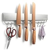 LALEIDU 12 Inch Magnetic Knife Holder for Wall - Magnetic Knife Strip with Strong Magnets, Stainl...