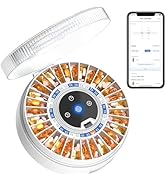 Zoksi Premium Automatic Pill Dispenser with Fingerprint & Key Lock, Smart Monthly Medication Orga...