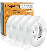 Coipdfty Double Sided Tape,Adhesive Removable Mounting Tape,Rolls of Multipurpose Tape for LED St...