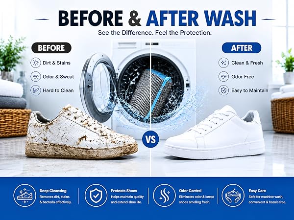 shoe washing bag