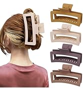 5 Inche Extra Large Claw Clips for Thick Hair and Long Hair,4-Pack Oversized Matte Big Hair Clips...