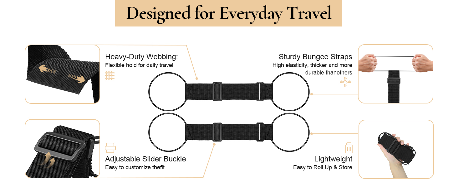 add a bag luggage straps for suitcases