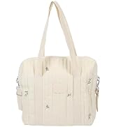NSXAYIWE Baby Diaper Bag Tote, Cotton Baby Diaper Caddy Organizer, Large Capacity Portable Diaper...