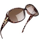 Joopin Big Womens Sunglasses Polarized Trendy Sun Glasses Large Rectangle UV Protection Rhineston...