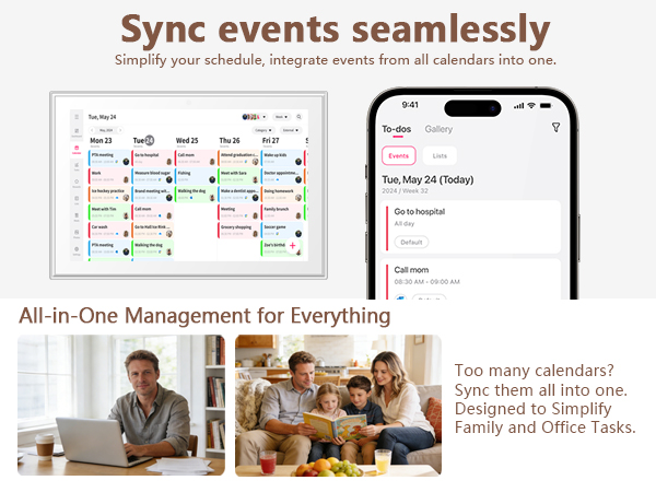 10.1" Digital Calendar
