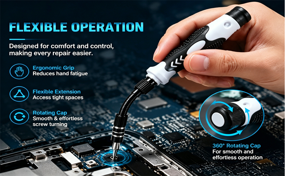 Ergonomic & Flexible for Effortless Repairs