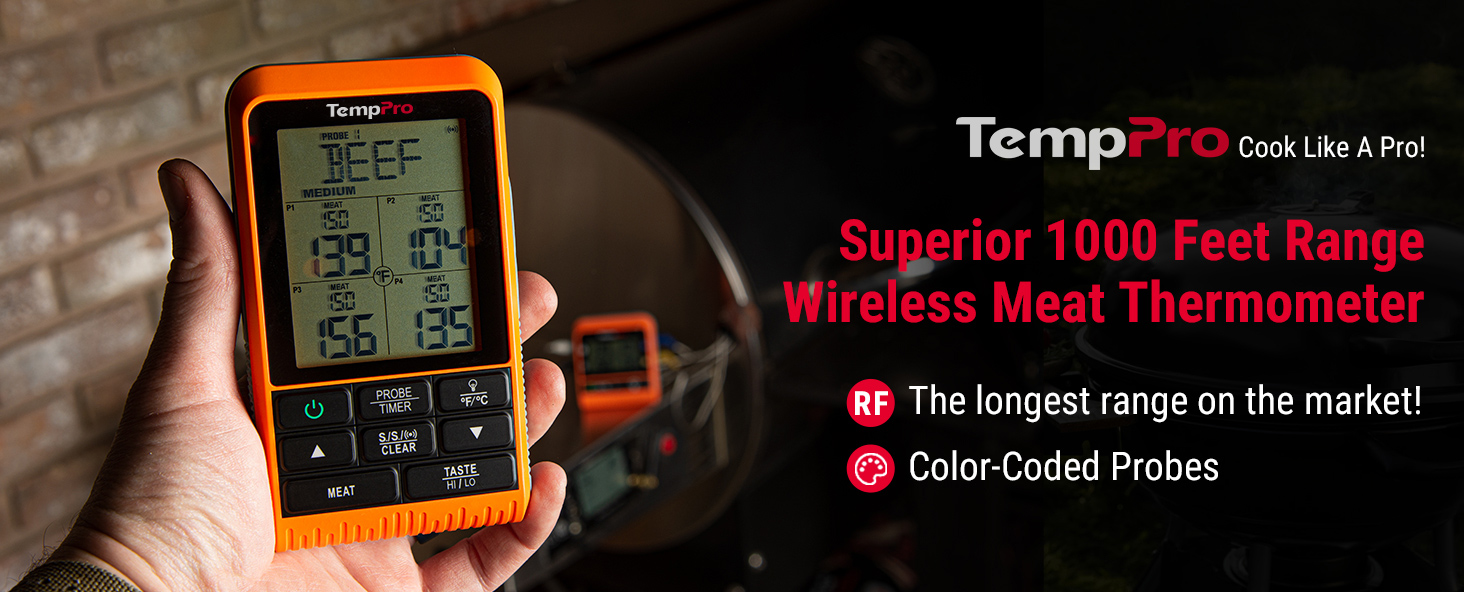meater thermometer wireless meat thermometer bluetooth meat thermometer thermopro
