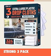 Caelum Star Strong 1.2 mil plastic drop cloth, 3 pack.