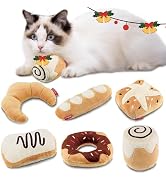 Gigwi Catnip Toys for Indoor Cats, Interactive Cat Toys for Kittens, Crinkle Pillow Cat Kicker To...