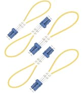 lidkew Fiber Optic Loopback Cable, LC Single Mode Fiber Loopback Testers - 9/125um,for Self-Testi...