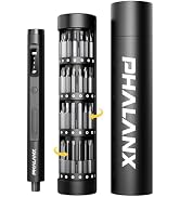 PHALANX Mini 3.7V Electric Screwdriver - Precision Screwdriver Set with 60-in-1 Magnetic Bits, Ma...
