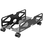 Adjustable Computer Tower Stand, Ventilated PC Tower Stand with 4 Caster Wheels, PC Stand for Flo...