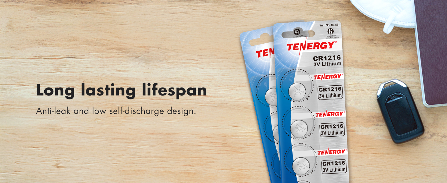 long lasting lifespan with anti-leak and low self-discharge design